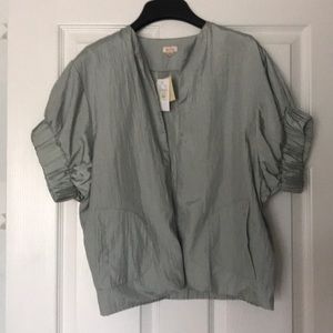 Silky cropped jacket